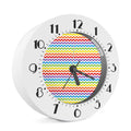 Rainbow Chevron Pattern Print Alarm Clock