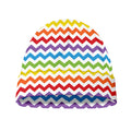 Rainbow Chevron Pattern Print Beanie