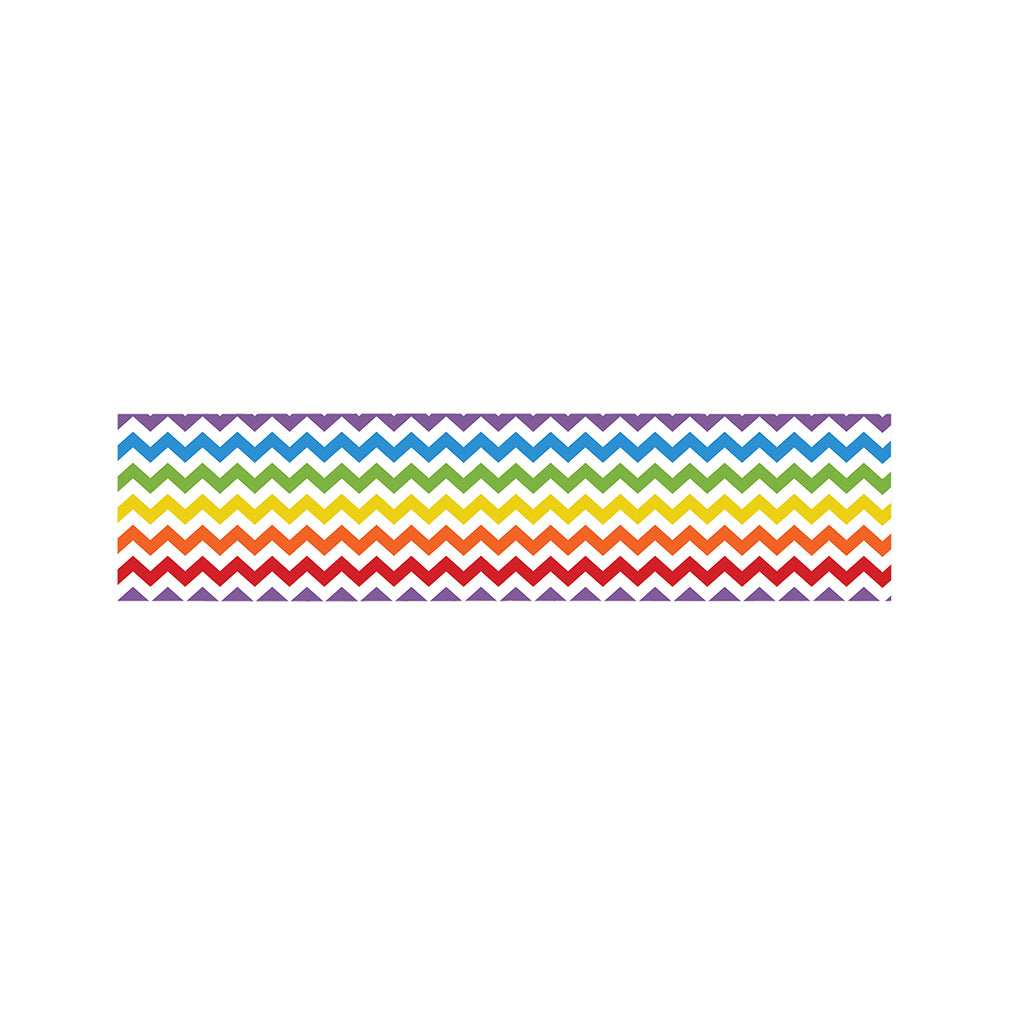 Rainbow Chevron Pattern Print Bed Runner