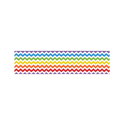 Rainbow Chevron Pattern Print Bed Runner