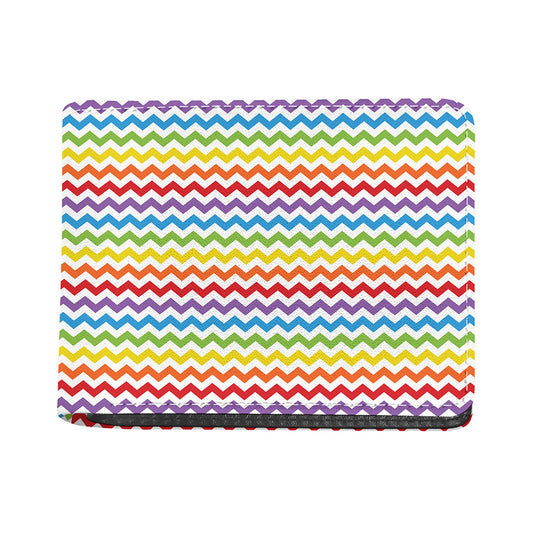 Rainbow Chevron Pattern Print Bifold Wallet