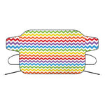 Rainbow Chevron Pattern Print Car Windshield Snow Cover