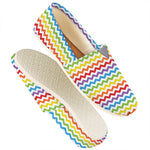 Rainbow Chevron Pattern Print Casual Shoes