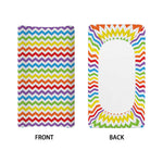 Rainbow Chevron Pattern Print Changing Pad Cover