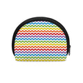 Rainbow Chevron Pattern Print Coin Purse