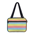 Rainbow Chevron Pattern Print Double Strap Bible Bag