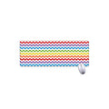 Rainbow Chevron Pattern Print Extended Mouse Pad