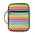 Rainbow Chevron Pattern Print Front Pocket Bible Bag