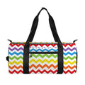 Rainbow Chevron Pattern Print Gym Bag