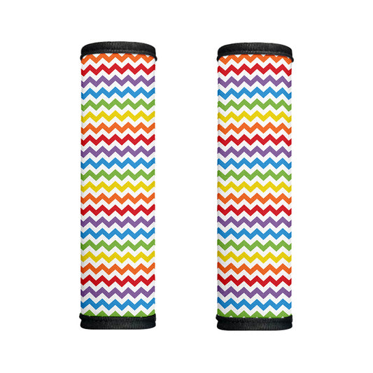 Rainbow Chevron Pattern Print Handle Covers