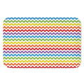 Rainbow Chevron Pattern Print Indoor Door Mat