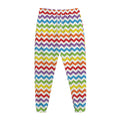 Rainbow Chevron Pattern Print Jogger Pants