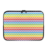 Rainbow Chevron Pattern Print Laptop Sleeve