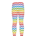 Rainbow Chevron Pattern Print Men's leggings