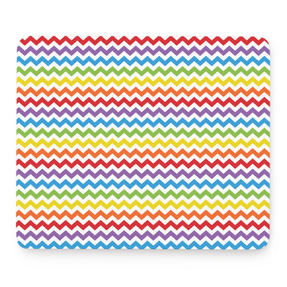 Rainbow Chevron Pattern Print Mouse Pad