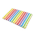 Rainbow Chevron Pattern Print Pet Cooling Mat Cover