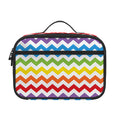 Rainbow Chevron Pattern Print Portable Lunch Bag