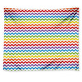 Rainbow Chevron Pattern Print Tapestry