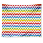 Rainbow Chevron Pattern Print Tapestry