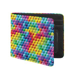 Rainbow Cubes Pattern Print Bifold Wallet