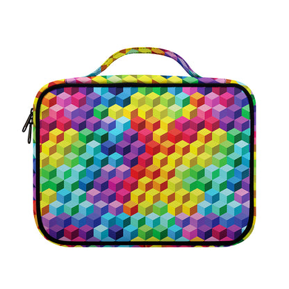 Rainbow Cubes Pattern Print Briefcase Bible Bag