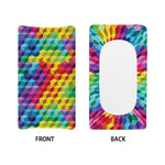 Rainbow Cubes Pattern Print Changing Pad Cover