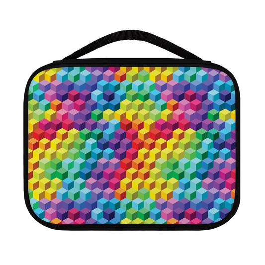 Rainbow Cubes Pattern Print Classic Bible Case