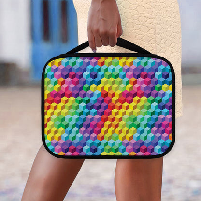 Rainbow Cubes Pattern Print Classic Bible Case