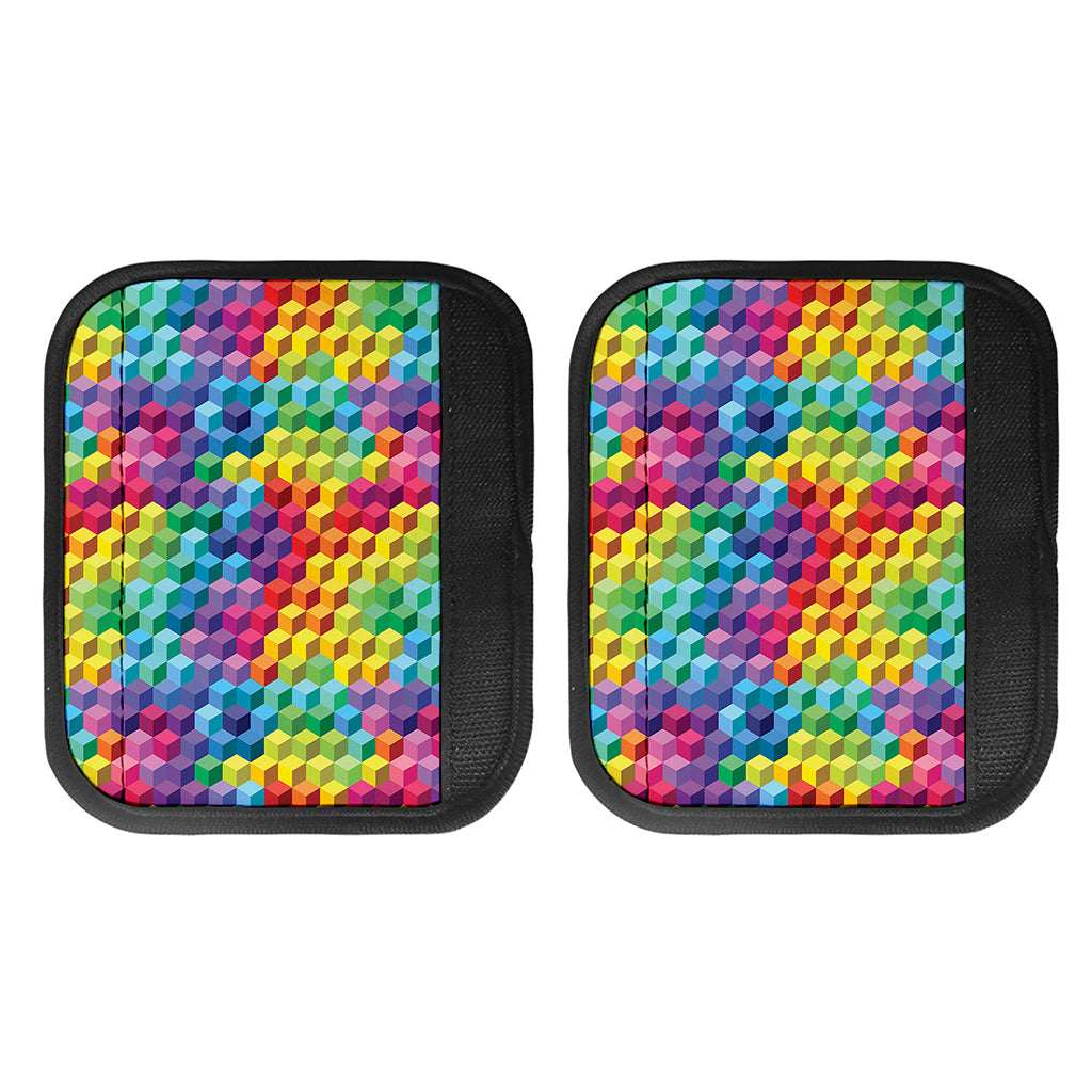 Rainbow Cubes Pattern Print Handle Covers
