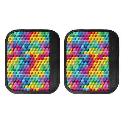 Rainbow Cubes Pattern Print Handle Covers
