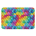 Rainbow Cubes Pattern Print Indoor Door Mat