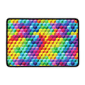 Rainbow Cubes Pattern Print Kitchen Mat