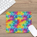 Rainbow Cubes Pattern Print Mouse Pad