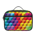 Rainbow Cubes Pattern Print Portable Lunch Bag