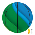 Rainbow Diagonal Lines Pattern Print Basketball