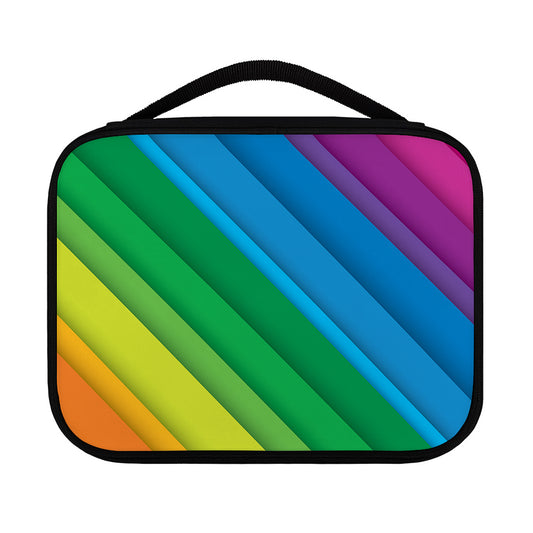 Rainbow Diagonal Lines Pattern Print Classic Bible Case