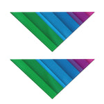 Rainbow Diagonal Lines Pattern Print Dog Bandana