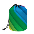 Rainbow Diagonal Lines Pattern Print Drawstring Makeup Bag