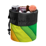 Rainbow Diagonal Lines Pattern Print Drawstring Makeup Bag