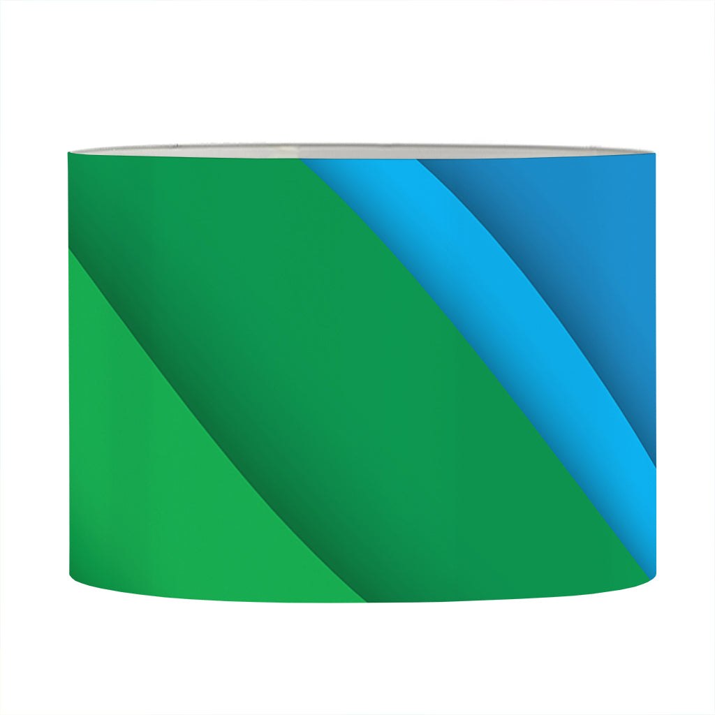 Rainbow Diagonal Lines Pattern Print Drum Lamp Shade