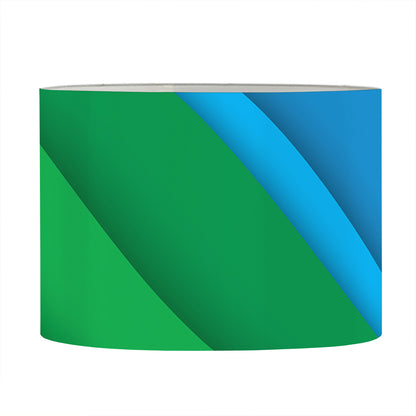 Rainbow Diagonal Lines Pattern Print Drum Lamp Shade