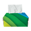 Rainbow Diagonal Lines Pattern Print Rectangle Tissue Box Cover