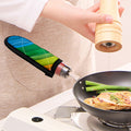 Rainbow Diagonal Lines Pattern Print Skillet Handle Cover