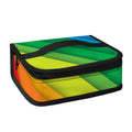 Rainbow Diagonal Lines Pattern Print Small Lunch Bag