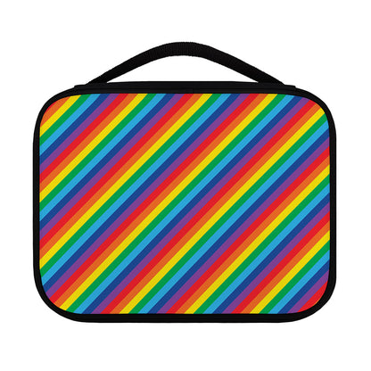 Rainbow Diagonal Striped Pattern Print Classic Bible Case