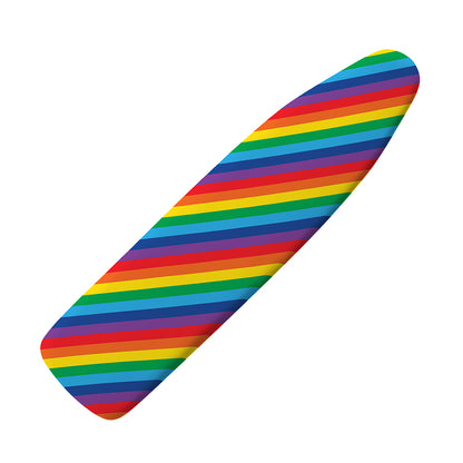 Rainbow Diagonal Striped Pattern Print Ironing Board Cover