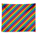 Rainbow Diagonal Striped Pattern Print Tapestry