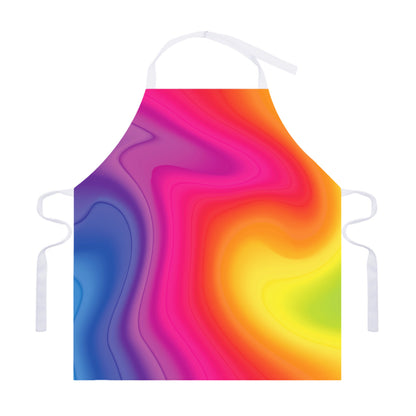 Rainbow Flow Print Adjustable Apron