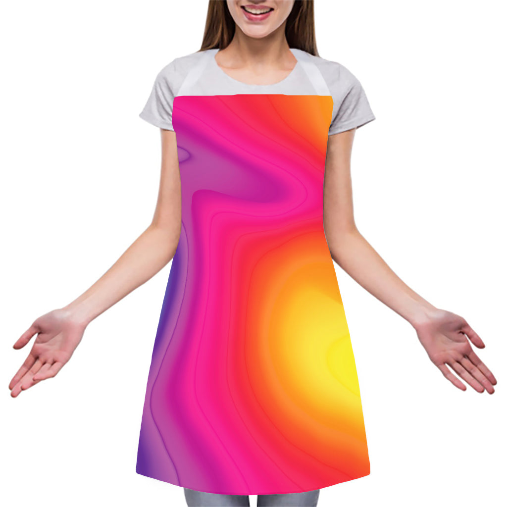 Rainbow Flow Print Adjustable Apron