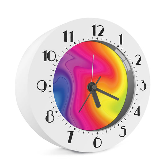 Rainbow Flow Print Alarm Clock